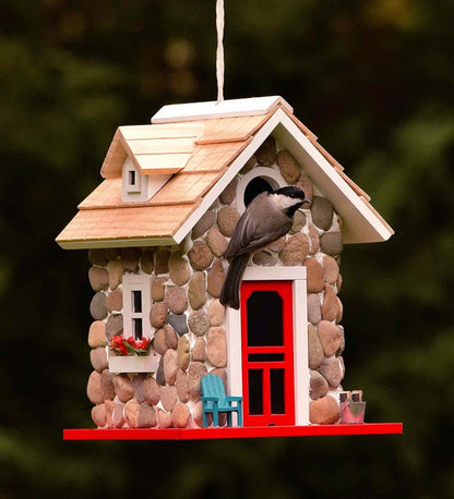 Plow & Hearth Birdhouses Yard & Garden Stone Cottage Birdhouse