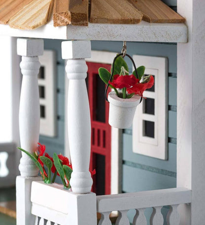 Plow & Hearth Birdhouses Yard & Garden Welcome Home Wooden Birdhouse And Pedestal Pole Set