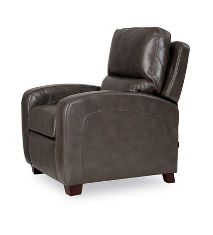 Plow & Hearth Chairs & Rockers Indoor Living Brice Vegan Leather Recliner - Brown