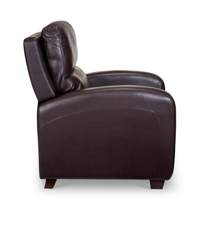 Plow & Hearth Chairs & Rockers Indoor Living Brice Vegan Leather Recliner - Brown