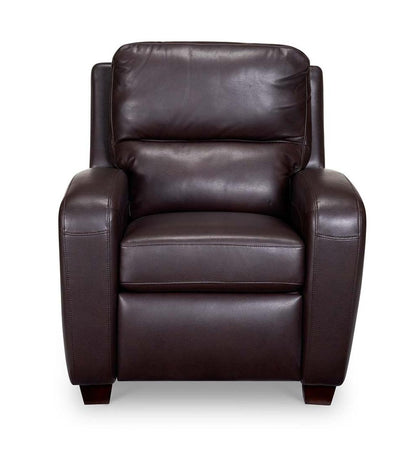 Plow & Hearth Chairs & Rockers Indoor Living Brice Vegan Leather Recliner - Brown