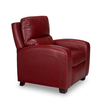 Plow & Hearth Chairs & Rockers Indoor Living Brice Vegan Leather Recliner - Brown