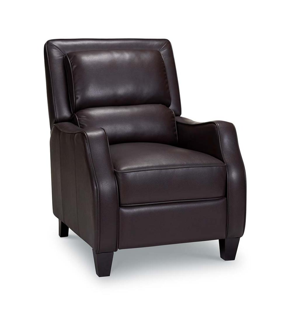 Plow & Hearth Chairs & Rockers Indoor Living Duncan Vegan Leather Recliner - Brown