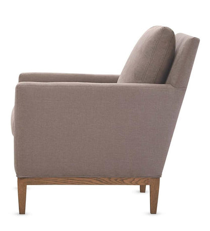 Plow & Hearth Chairs & Rockers Indoor Living Eco-Friendly Handmade Upholstered Studio Chair, Made In Usa - Brussels Linen