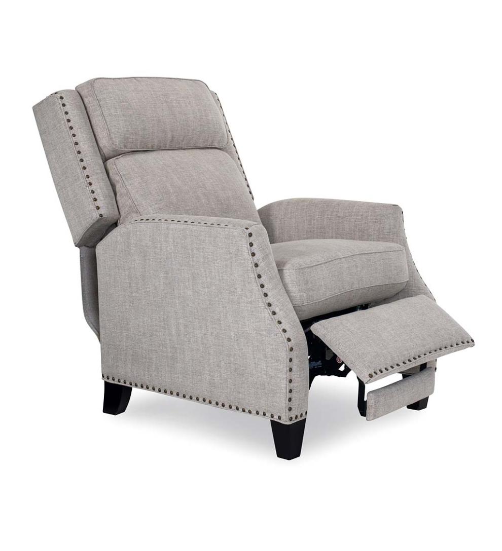 Plow & Hearth Chairs & Rockers Indoor Living Lexington Hidden Recliner Arm Chair With Lumbar Support - Jovan Earth