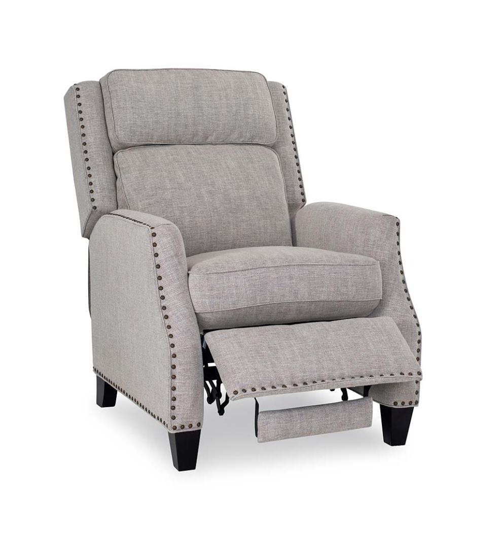 Plow & Hearth Chairs & Rockers Indoor Living Lexington Hidden Recliner Arm Chair With Lumbar Support - Jovan Earth
