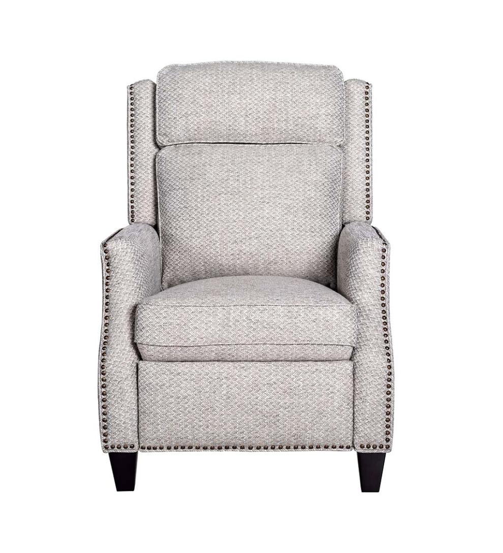 Plow & Hearth Chairs & Rockers Indoor Living Lexington Hidden Recliner Arm Chair With Lumbar Support - Jovan Earth