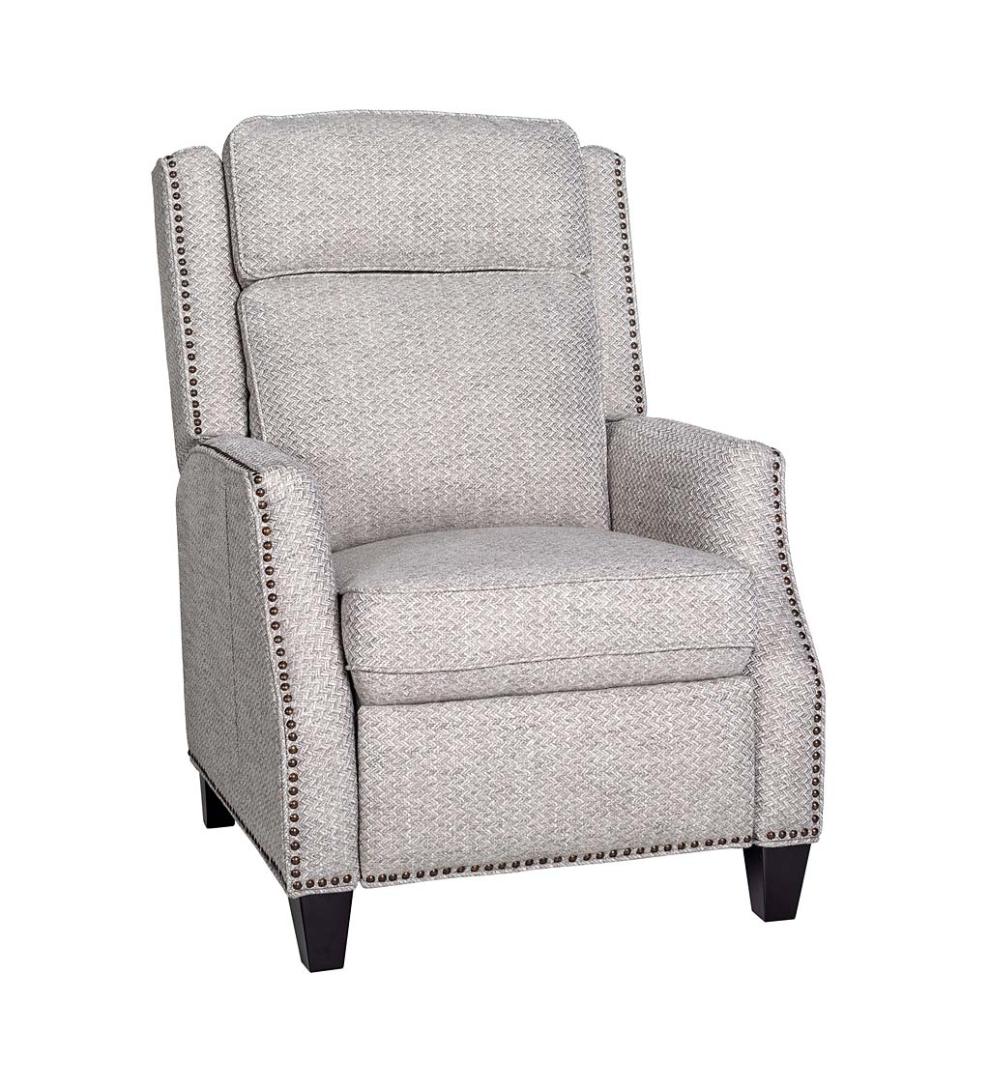 Plow & Hearth Chairs & Rockers Indoor Living Lexington Hidden Recliner Arm Chair With Lumbar Support - Jovan Earth