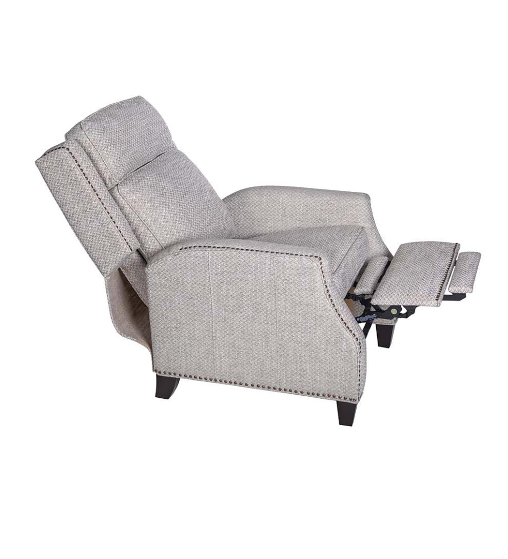 Plow & Hearth Chairs & Rockers Indoor Living Lexington Hidden Recliner Arm Chair With Lumbar Support - Jovan Earth