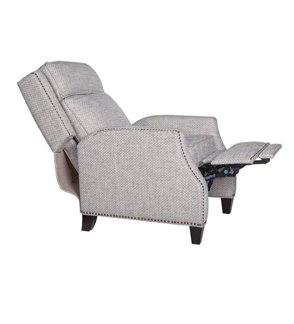 Plow & Hearth Chairs & Rockers Indoor Living Lexington Hidden Recliner Arm Chair With Lumbar Support - Jovan Earth