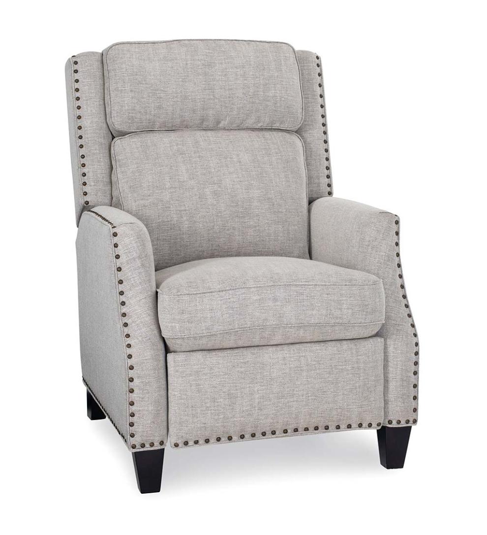 Plow & Hearth Chairs & Rockers Indoor Living Lexington Hidden Recliner Arm Chair With Lumbar Support - Jovan Earth