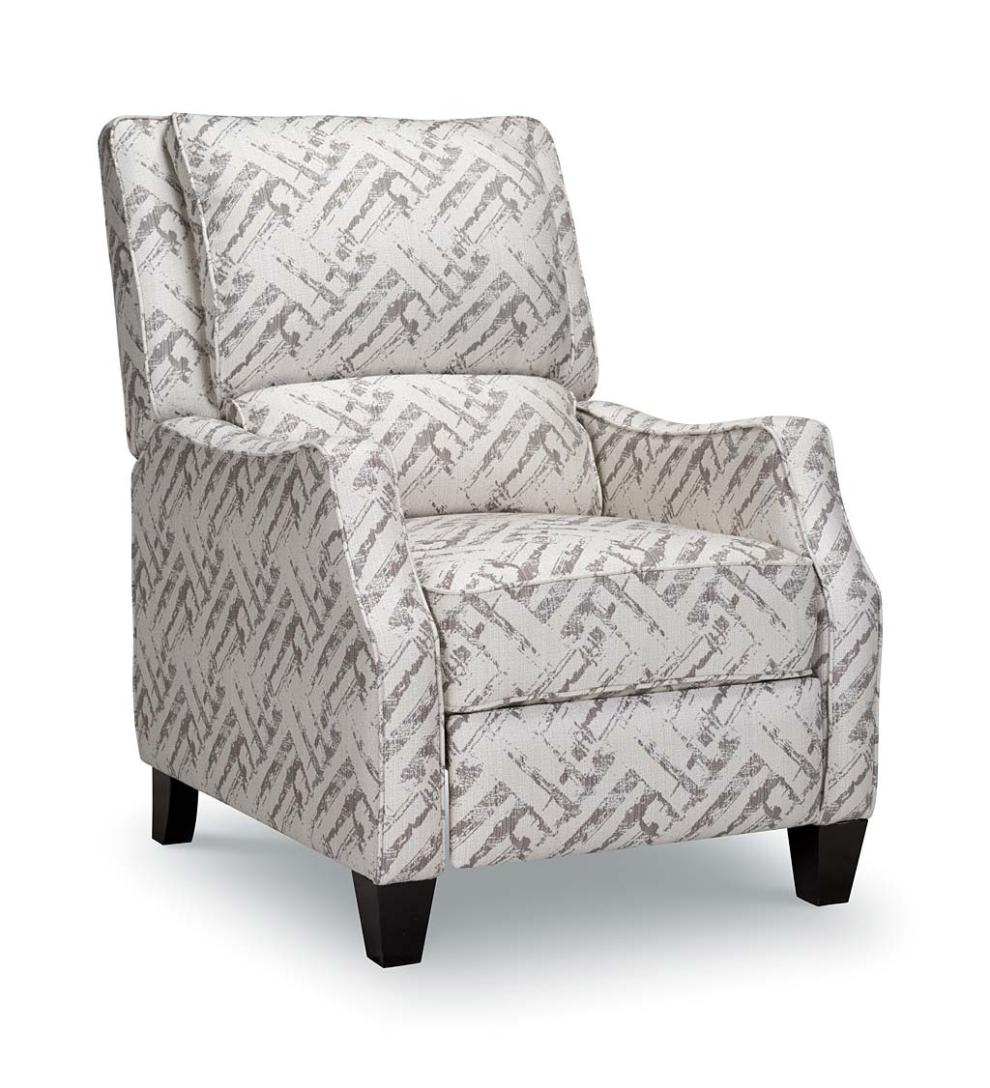 Plow & Hearth Chairs & Rockers Indoor Living Timothy Linen Recliner Arm Chair - Grey