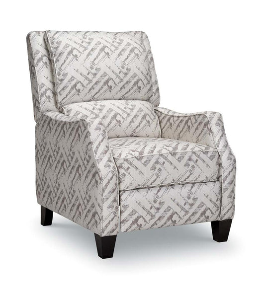Plow & Hearth Chairs & Rockers Indoor Living Timothy Linen Recliner Arm Chair - Grey