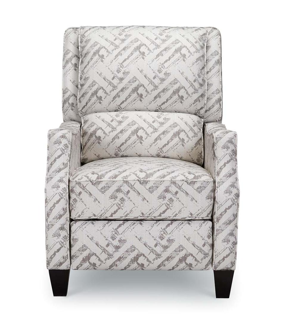 Plow & Hearth Chairs & Rockers Indoor Living Timothy Linen Recliner Arm Chair - Grey