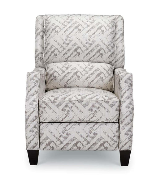 Plow & Hearth Chairs & Rockers Indoor Living Timothy Linen Recliner Arm Chair - Grey