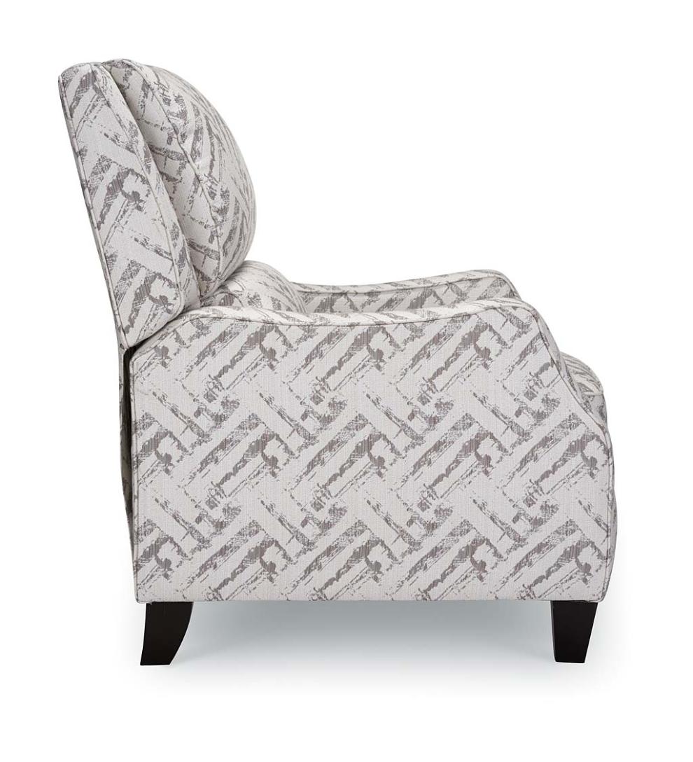 Plow & Hearth Chairs & Rockers Indoor Living Timothy Linen Recliner Arm Chair - Grey