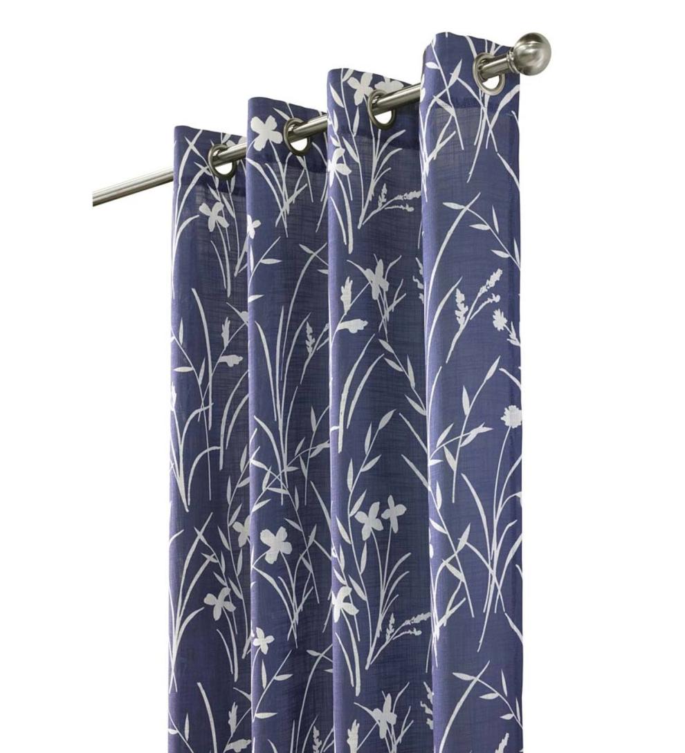 Plow & Hearth Curtain Panels Indoor Living Buckingham Grommet Curtain Panel