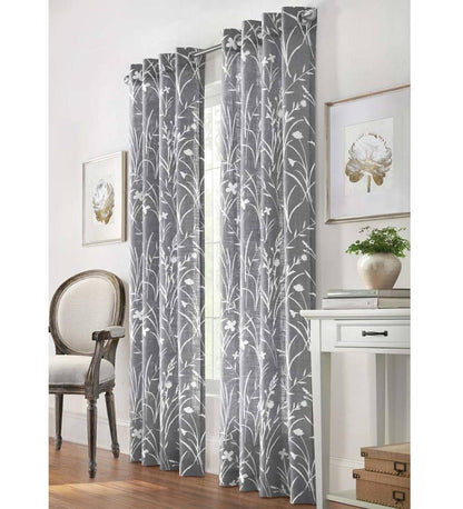 Plow & Hearth Curtain Panels Indoor Living Buckingham Grommet Curtain Panel