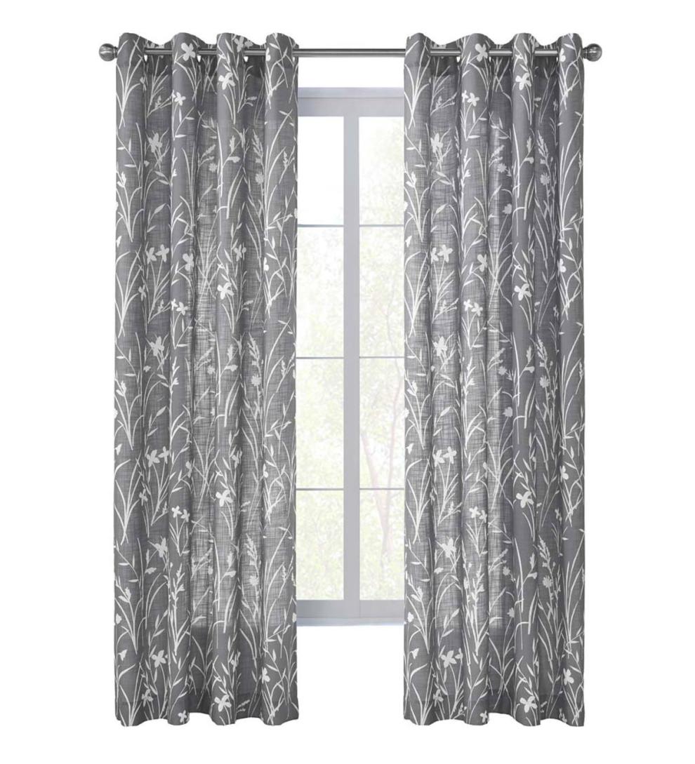 Plow & Hearth Curtain Panels Indoor Living Buckingham Grommet Curtain Panel