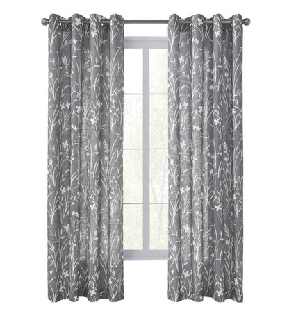 Plow & Hearth Curtain Panels Indoor Living Buckingham Grommet Curtain Panel