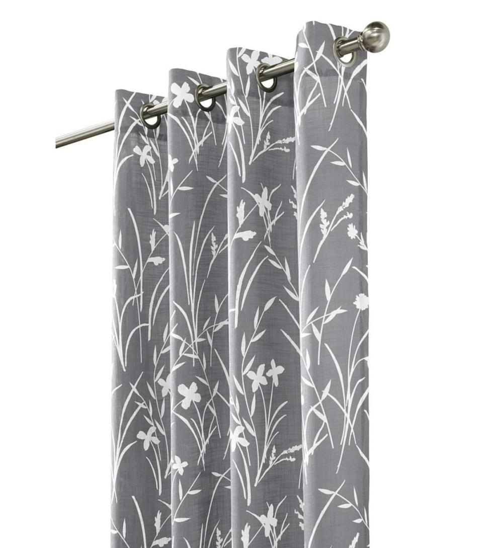 Plow & Hearth Curtain Panels Indoor Living Buckingham Grommet Curtain Panel