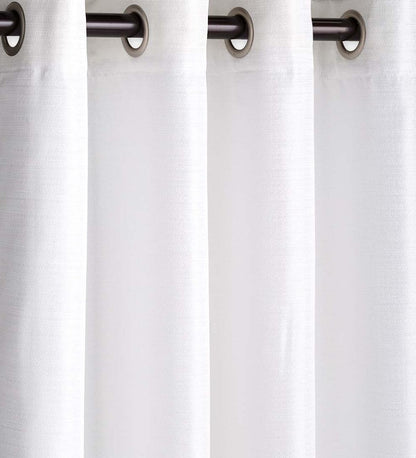 Plow & Hearth Curtain Panels Indoor Living Grasscloth Outdoor Curtain Panel With Grommet Top