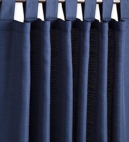 Plow & Hearth Curtain Panels Indoor Living Grasscloth Outdoor Curtain Panel With Tab Top