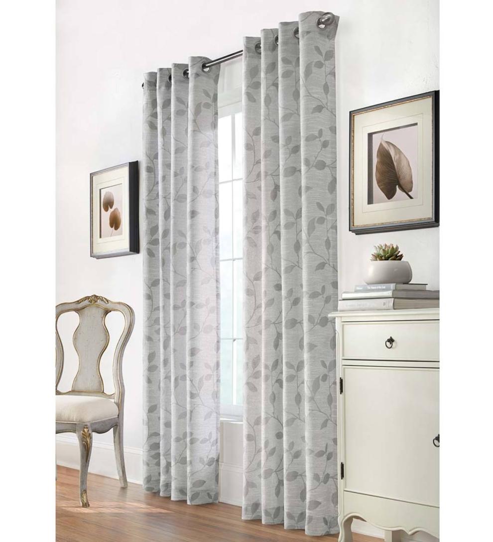 Plow & Hearth Curtain Panels Indoor Living Louisa Grommet Curtain Panel