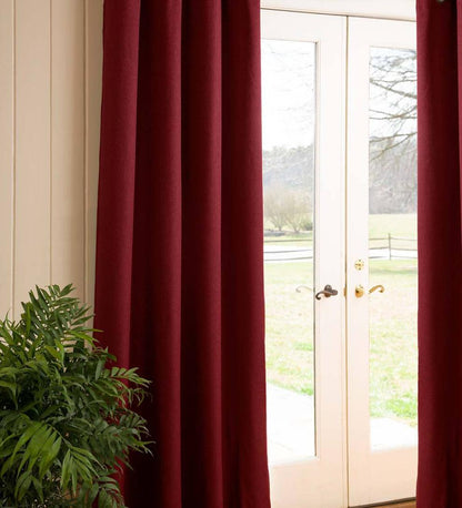 Plow & Hearth Curtain Panels Indoor Living Madison Double-Blackout Back-Tab Curtain Pairs