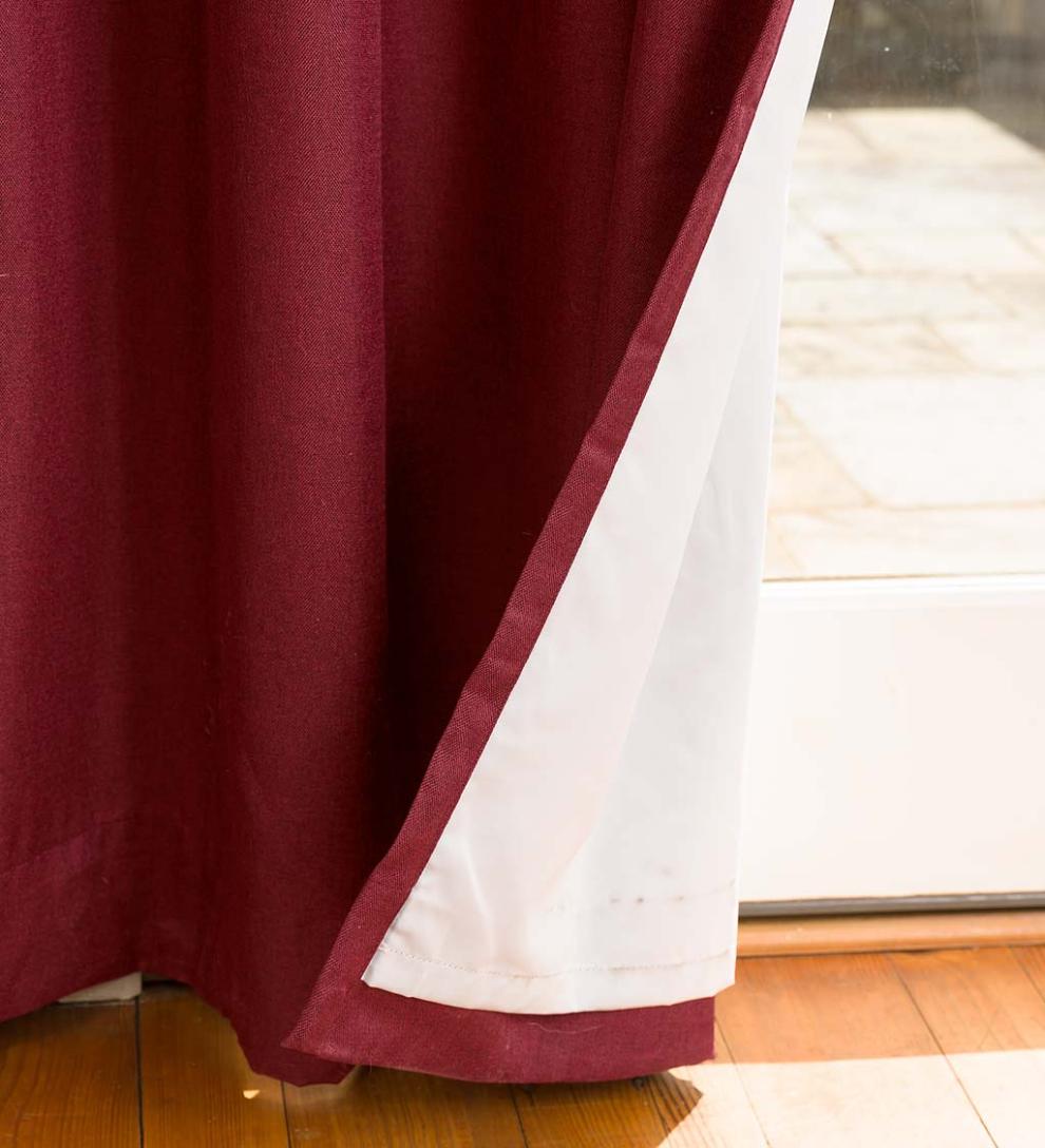 Plow & Hearth Curtain Panels Indoor Living Madison Double-Blackout Back-Tab Curtain Pairs