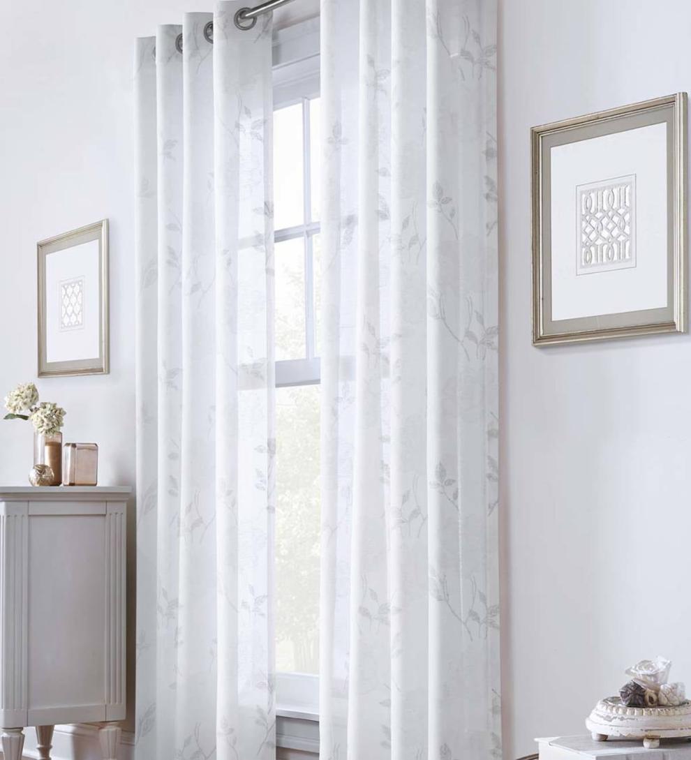 Plow & Hearth Curtain Panels Indoor Living Surry Grommet Curtain Panel
