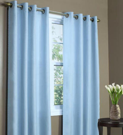 Plow & Hearth Curtain Panels Indoor Living Thermovoile Lined Grommet-Top European-Style Voile Panels