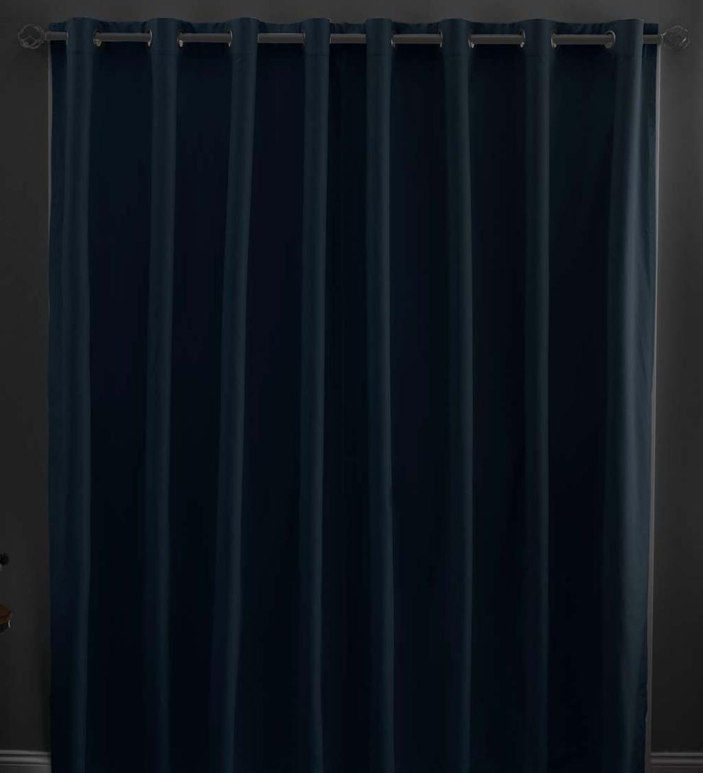 Plow & Hearth Curtain Panels Indoor Living Twilight Total Blackout Grommet Curtain Panel