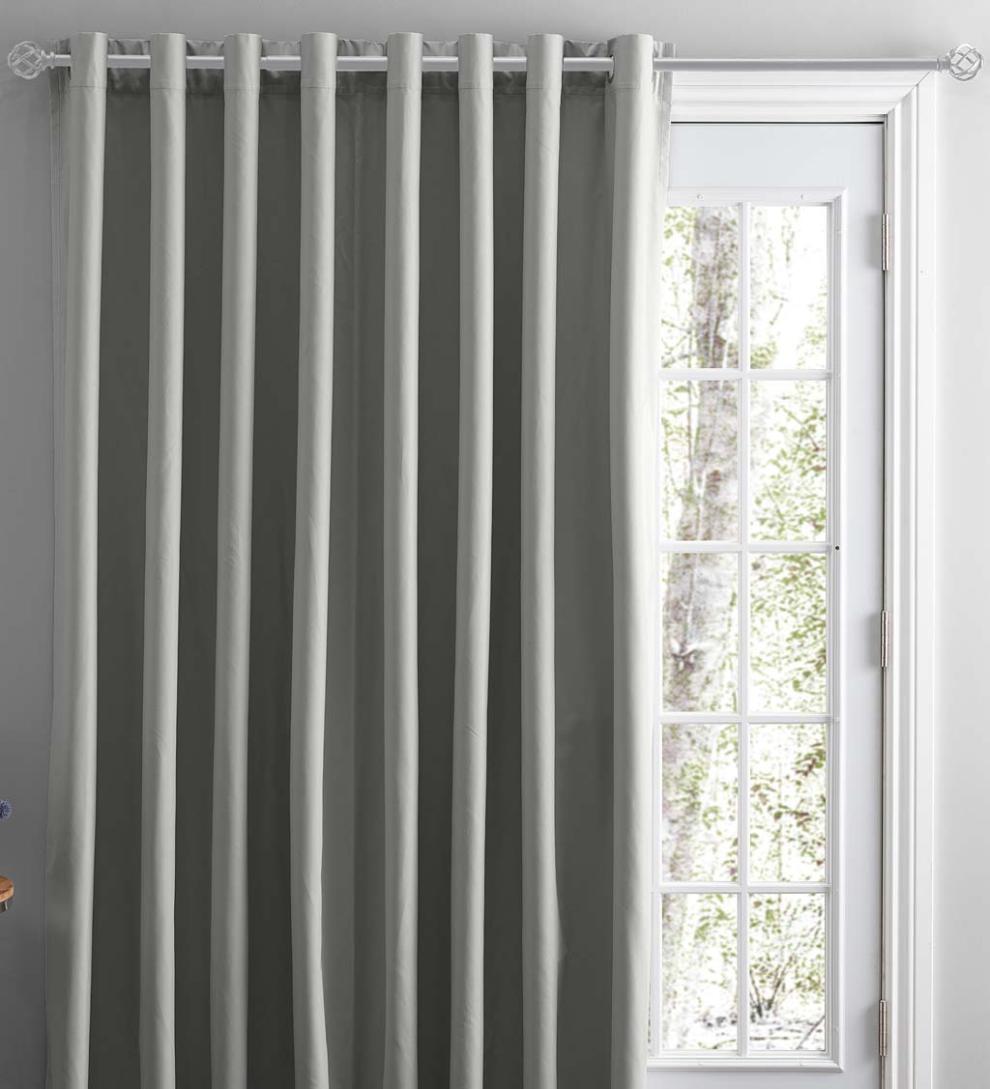 Plow & Hearth Curtain Panels Indoor Living Twilight Total Blackout Grommet Curtain Panel