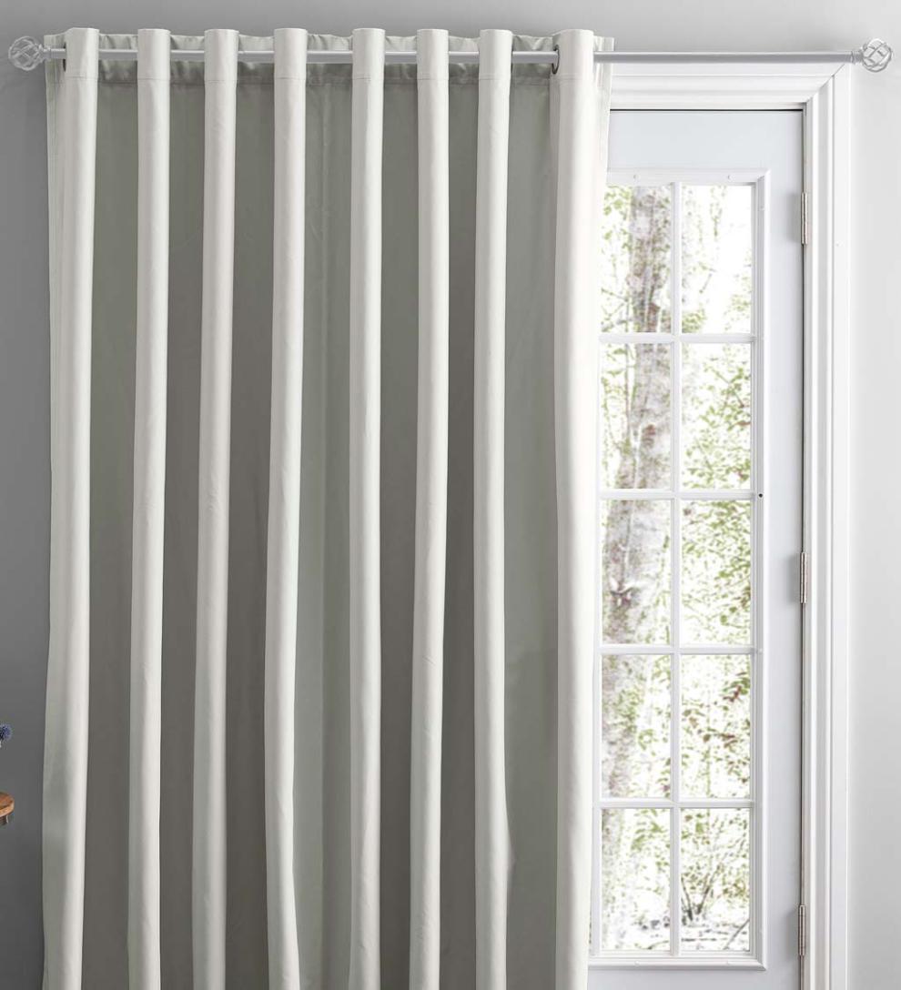 Plow & Hearth Curtain Panels Indoor Living Twilight Total Blackout Grommet Curtain Panel