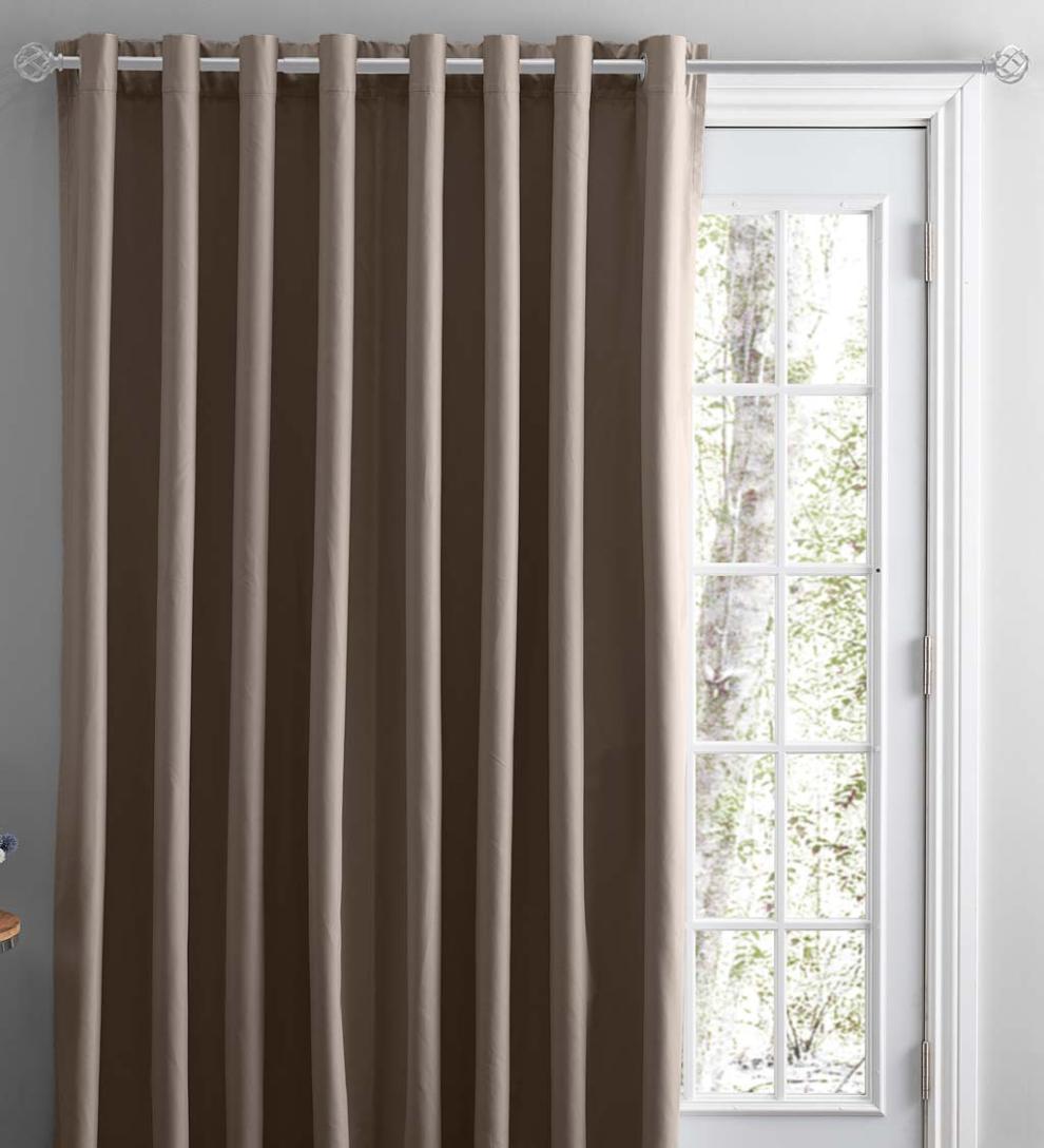 Plow & Hearth Curtain Panels Indoor Living Twilight Total Blackout Grommet Curtain Panel
