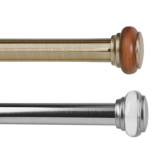 Plow & Hearth Curtain Rods & Hardware Indoor Living Adjustable Steel Titan Imperial Curtain Rods And Matching Accessories