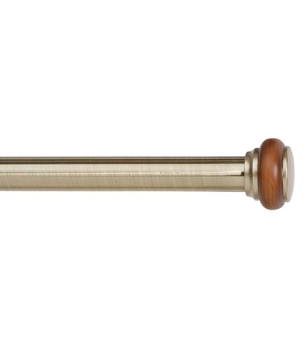 Plow & Hearth Curtain Rods & Hardware Indoor Living Adjustable Steel Titan Imperial Curtain Rods And Matching Accessories
