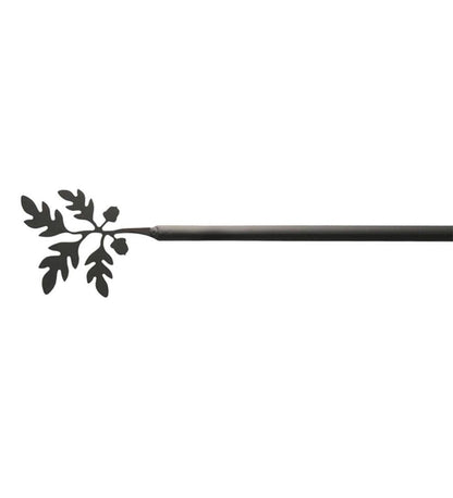 Plow & Hearth Curtain Rods & Hardware Indoor Living Adjustable Wrought Iron Curtain Rod With Brackets