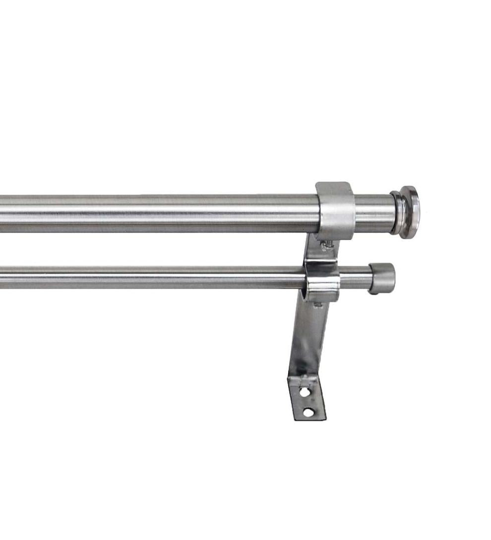 Plow & Hearth Curtain Rods & Hardware Indoor Living Corona Double Curtain Rod Set