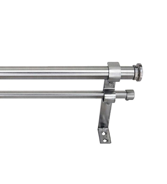 Plow & Hearth Curtain Rods & Hardware Indoor Living Corona Double Curtain Rod Set