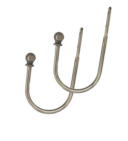 Plow & Hearth Curtain Rods & Hardware Indoor Living Curtain Rings, Set Of Seven - Antique Brass
