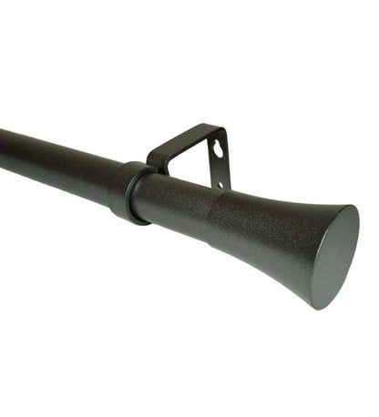 Plow & Hearth Curtain Rods & Hardware Indoor Living Indoor-Outdoor Stainless Steel Curtain Rod Set With Flare Finial