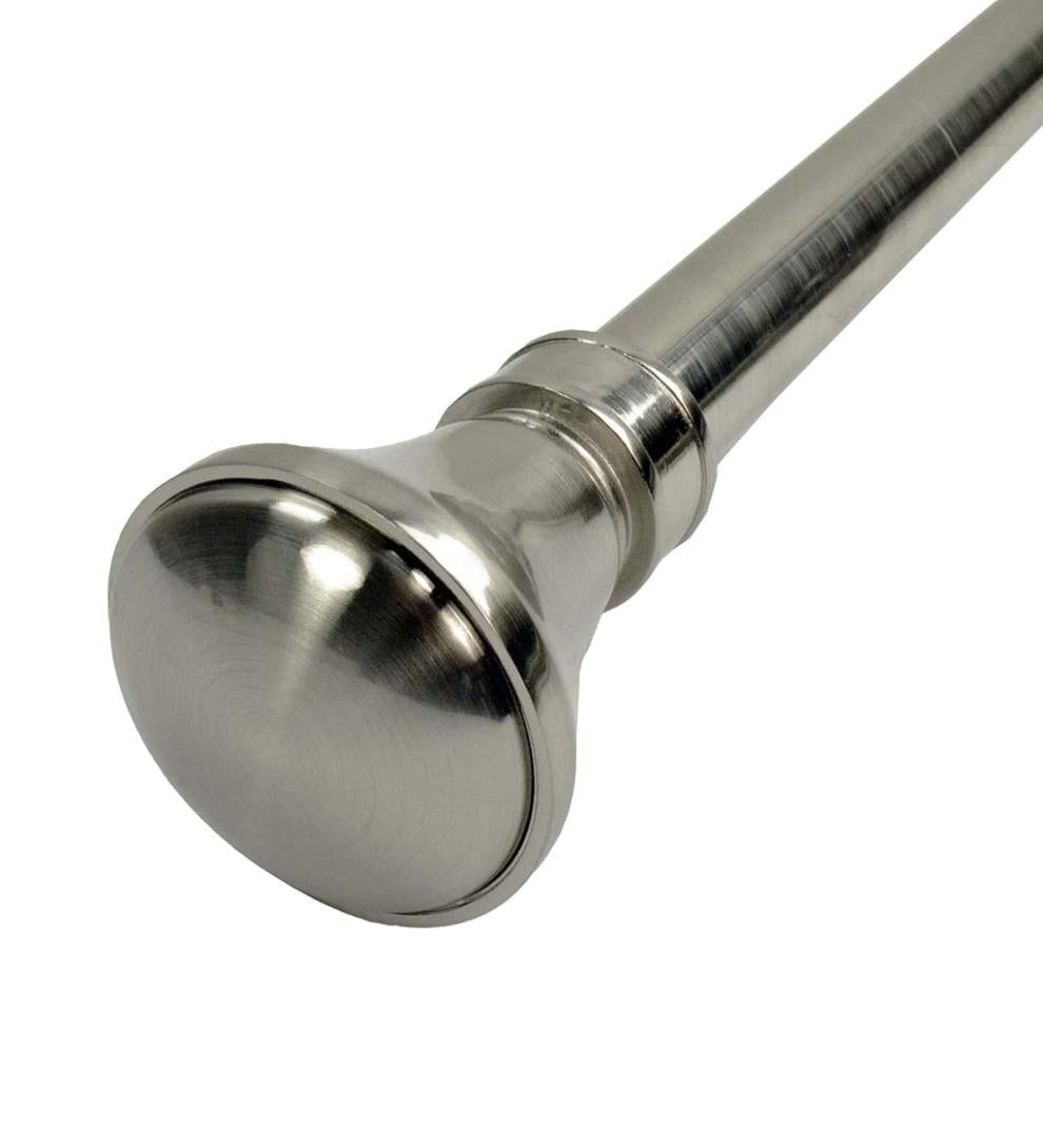 Plow & Hearth Curtain Rods & Hardware Indoor Living Lexington Adjustable Curtain Rod Collection With Flare Finial