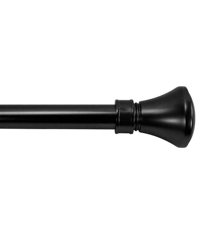 Plow & Hearth Curtain Rods & Hardware Indoor Living Lexington Adjustable Curtain Rod Collection With Flare Finial