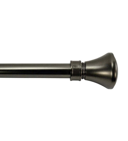Plow & Hearth Curtain Rods & Hardware Indoor Living Lexington Adjustable Curtain Rod Collection With Flare Finial