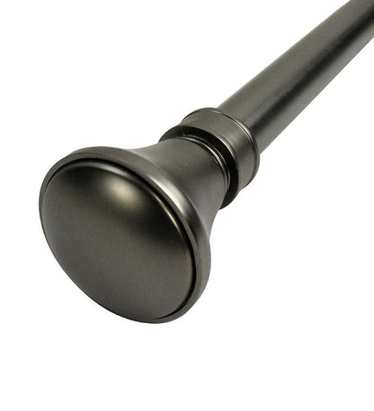 Plow & Hearth Curtain Rods & Hardware Indoor Living Lexington Adjustable Curtain Rod Collection With Flare Finial