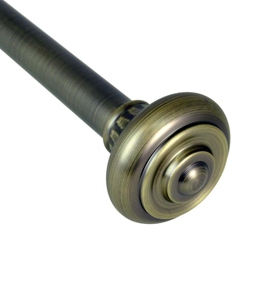 Plow & Hearth Curtain Rods & Hardware Indoor Living Lexington Adjustable Curtain Rod Collection With Royale Finial