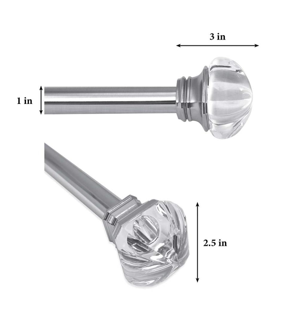 Plow & Hearth Curtain Rods & Hardware Indoor Living Regal Curtain Rod Set