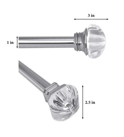 Plow & Hearth Curtain Rods & Hardware Indoor Living Regal Curtain Rod Set